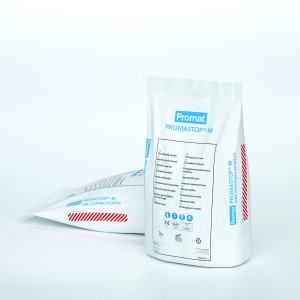 PROMASTOP®-M – ogniochronna zaprawa mineralna do przejść instalacyjnych, klap i drzwi przeciwpożarowych EI30–EI240 (worek 20 kg – Promat)
