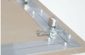 Detal ramy klapy FF System F5 do ściany szybu instalacyjnego EI 60