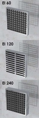 Pęczniejąca kratka wentylacyjna ALFA FR GRILLE R80 prostokątna