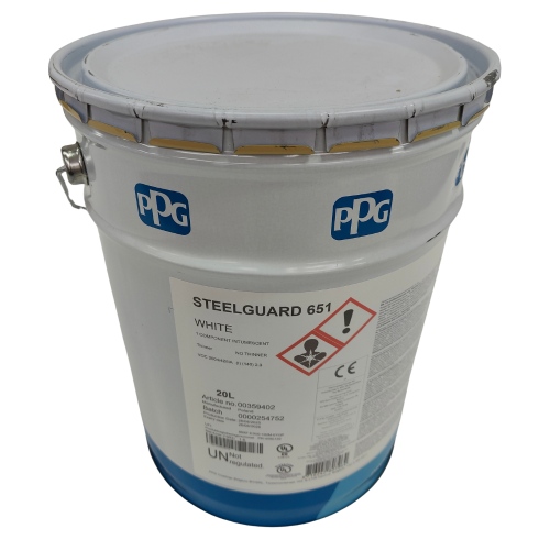 PPG Steelguard 651 - wodna farba ogniochronna do zabezpieczania konstrukcji stalowych