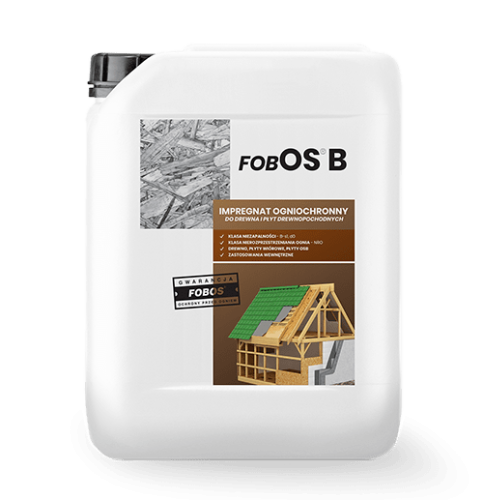 FOBOS B 5L impregnat przeciwpożarowy do drewna OSB i sklejki B-s1,d0