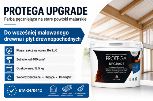 PROTEGA UPGRADE farba pęczniejąca na stare powłoki malarskie do drewna B-s1,d0