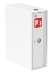 Hydrant wewnętrzny GRAS HW-25 N-S-20/30 DN25 biały RAL9010 z oznaczeniem hydrantu