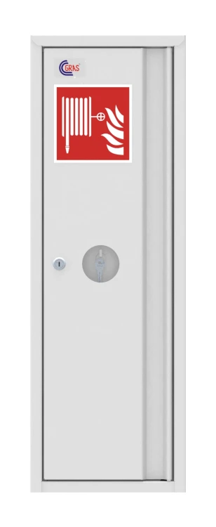 Szafa hydrantowa GRAS HW-25 N-S-20/30 DN25 biała RAL9010 z zamkiem patentowym